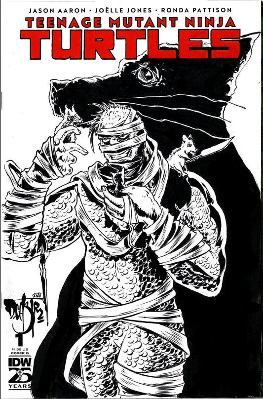 Teenage Mutant Ninja Turtles #1 (2024) IDW Sketch Cover Variant W Original Art