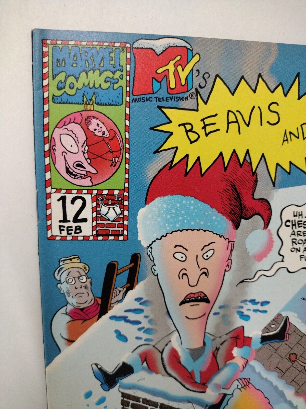 Beavis And Butt-Head #12 (1995) Marvel MTV Comic Christmas Issue