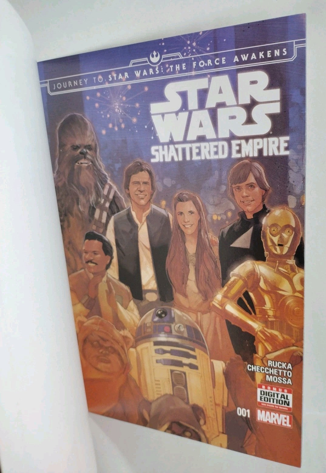 Star Wars Shattered Empire #1 (2015) Marvel Blank Sketch Variant Cover NM