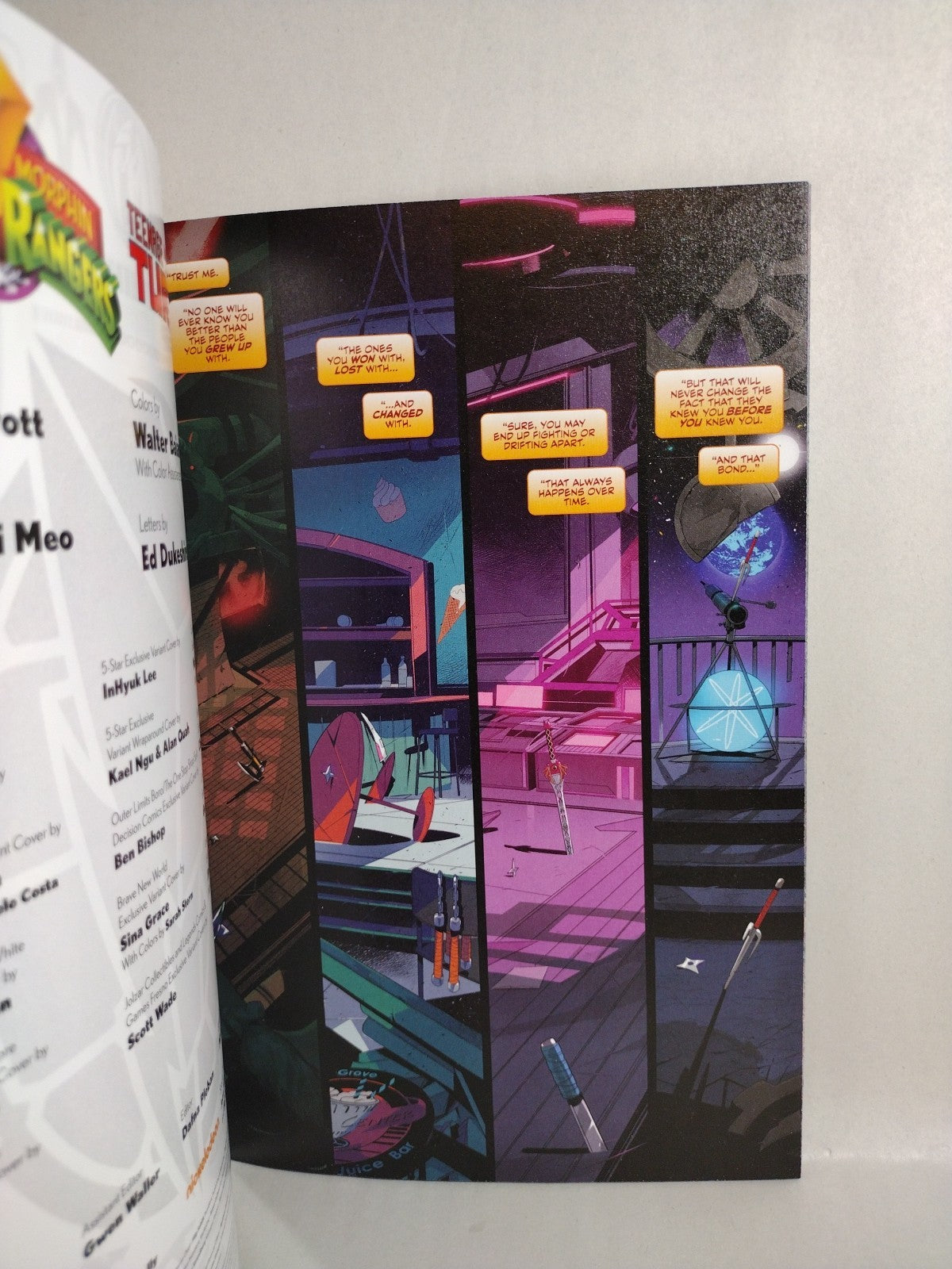 MMPR TMNT 1 (2019) IDW BOOM Sketch Cover Variant Comic W Original Dave Castr Art