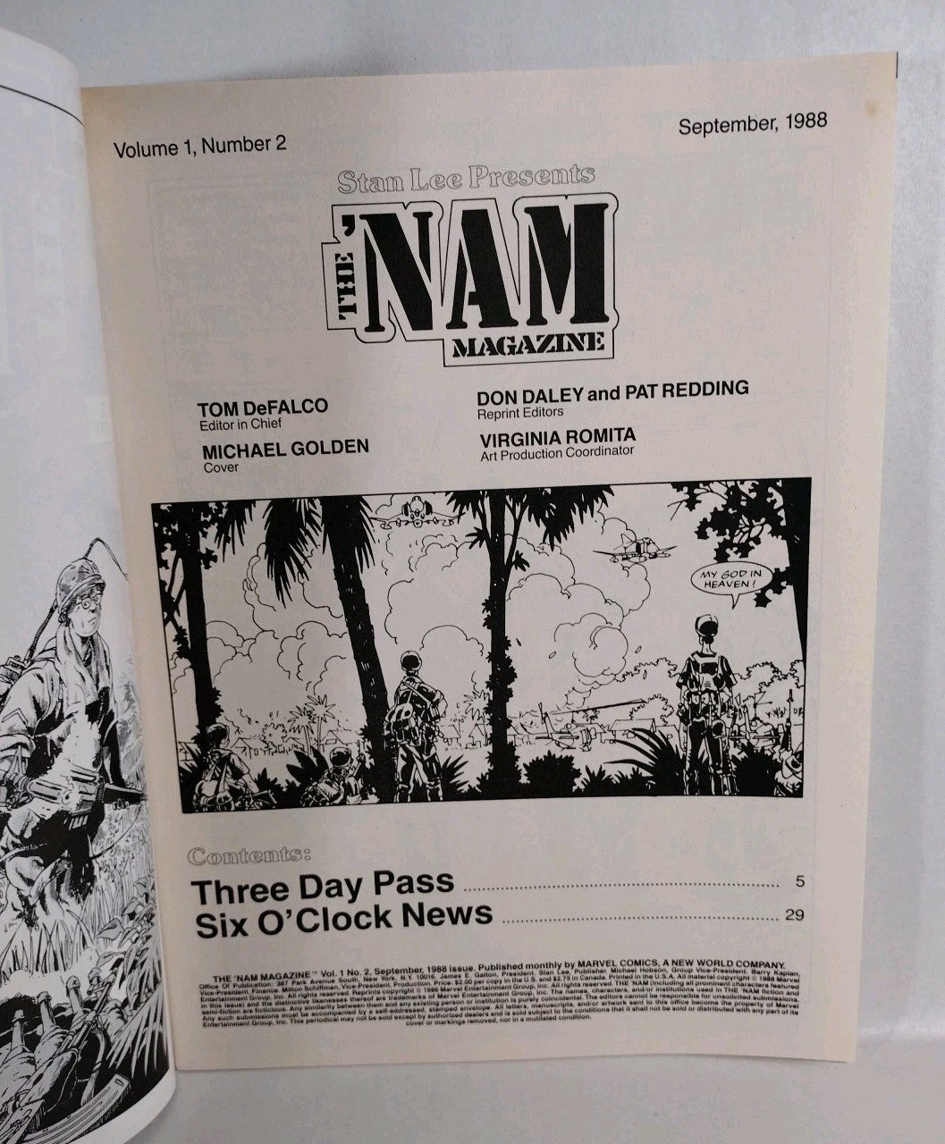 The NAM Magazine (1988) Marvel Comic Lot Set #1 2 3 4 5 Michael Golden FN