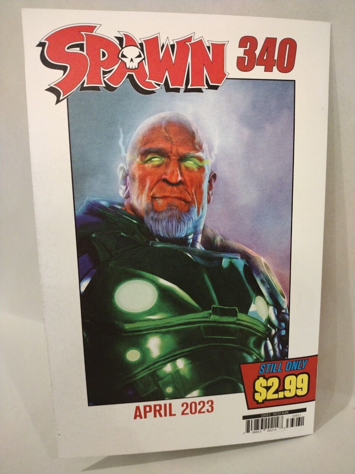 Spawn #339 (2023) Image Comic Blank Cover Variant w Original Dave Castr Art COA