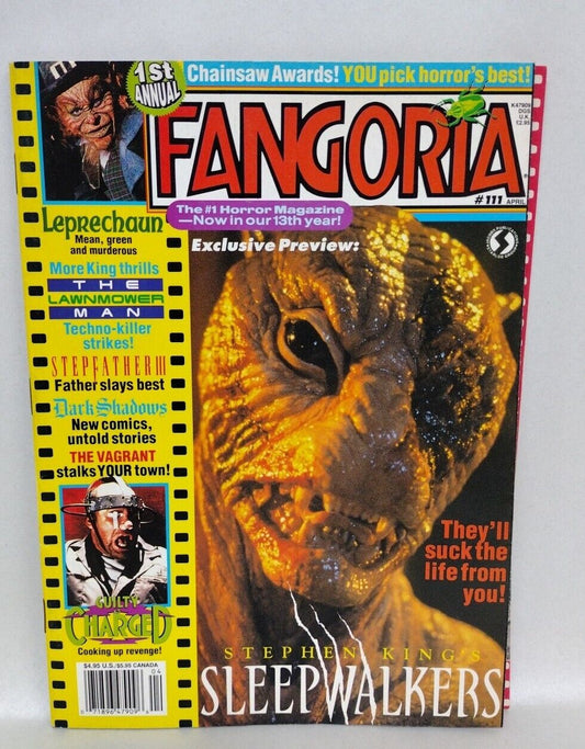 FANGORIA Magazine 111 (1992) Leprechaun Sleepwalkers Lawnmower Man Demons 2