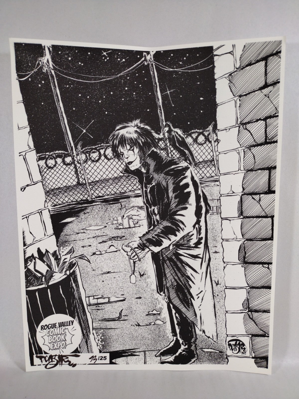 DCastr The Crow Rogue Valley Comic Expo 2026 Limited Print Signed #'d 23 of 25