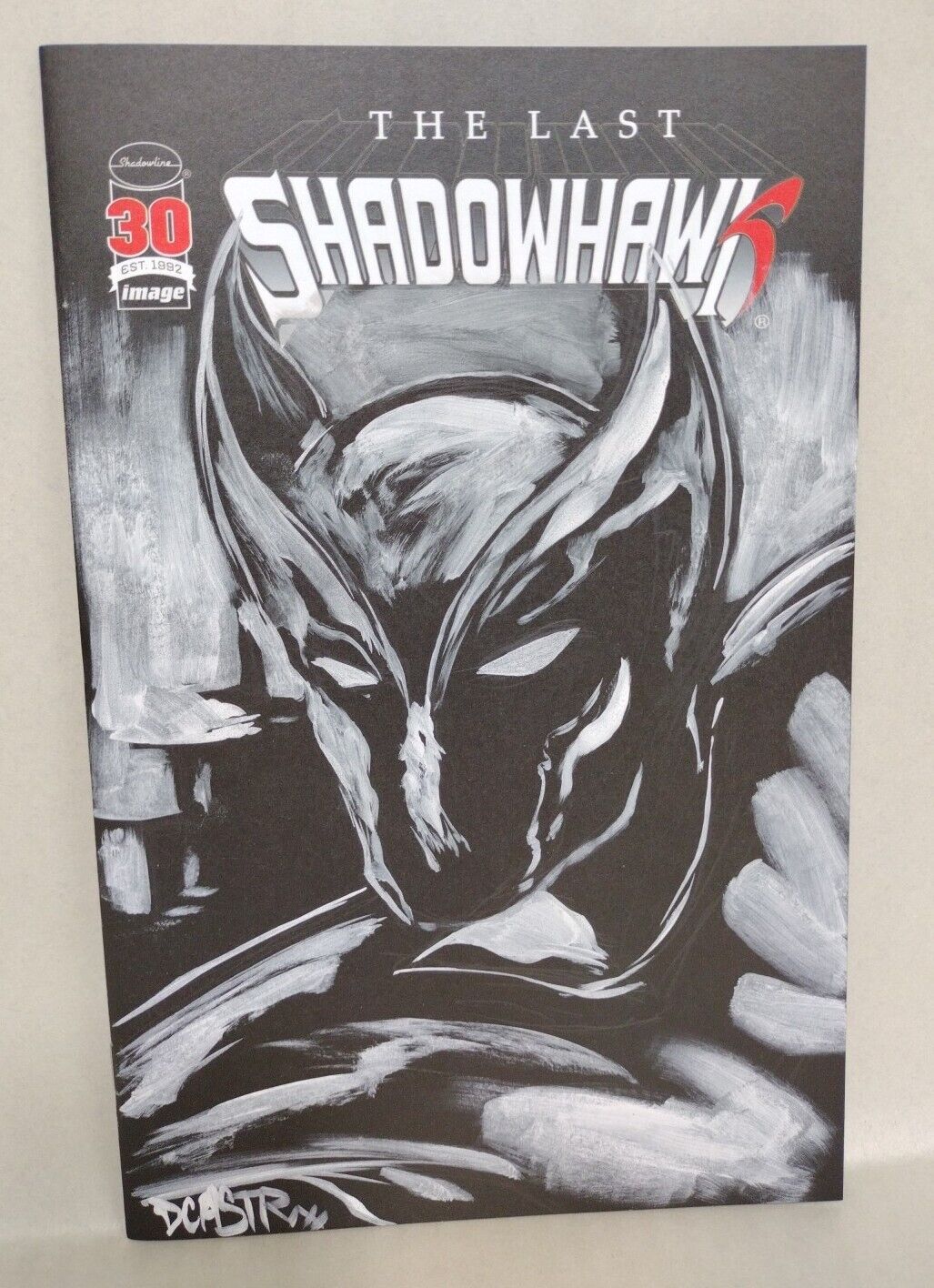 LAST SHADOWHAWK 1 Blank Black Cover Variant Image Comic w Original DCastr Art