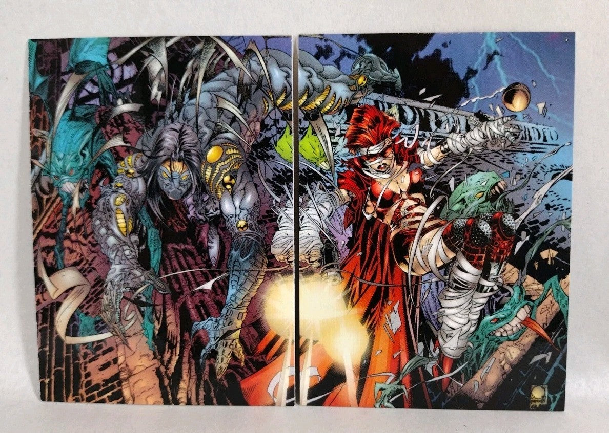 Comic Greats 1998 Trading Card Complete Base Set 72 Darkness Nocturnals Ash