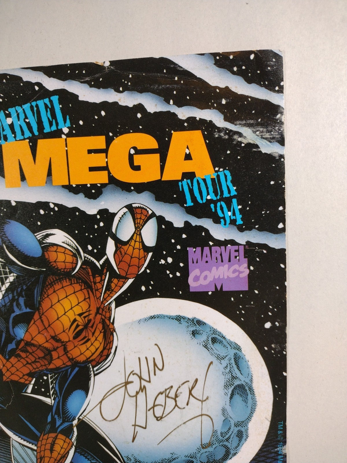 Marvel Mega Tour '94 (1994) 8 X 10" Mini Poster Print Signed John Herbert