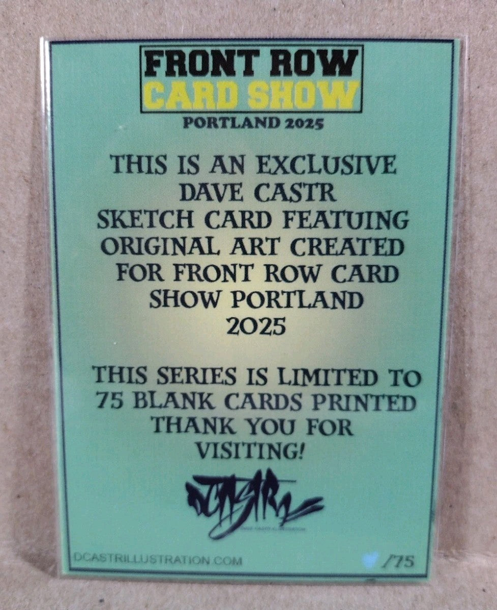 DCastr 2025 Front Row Card Show Exclusive Sketch Card W Original Bishop Art