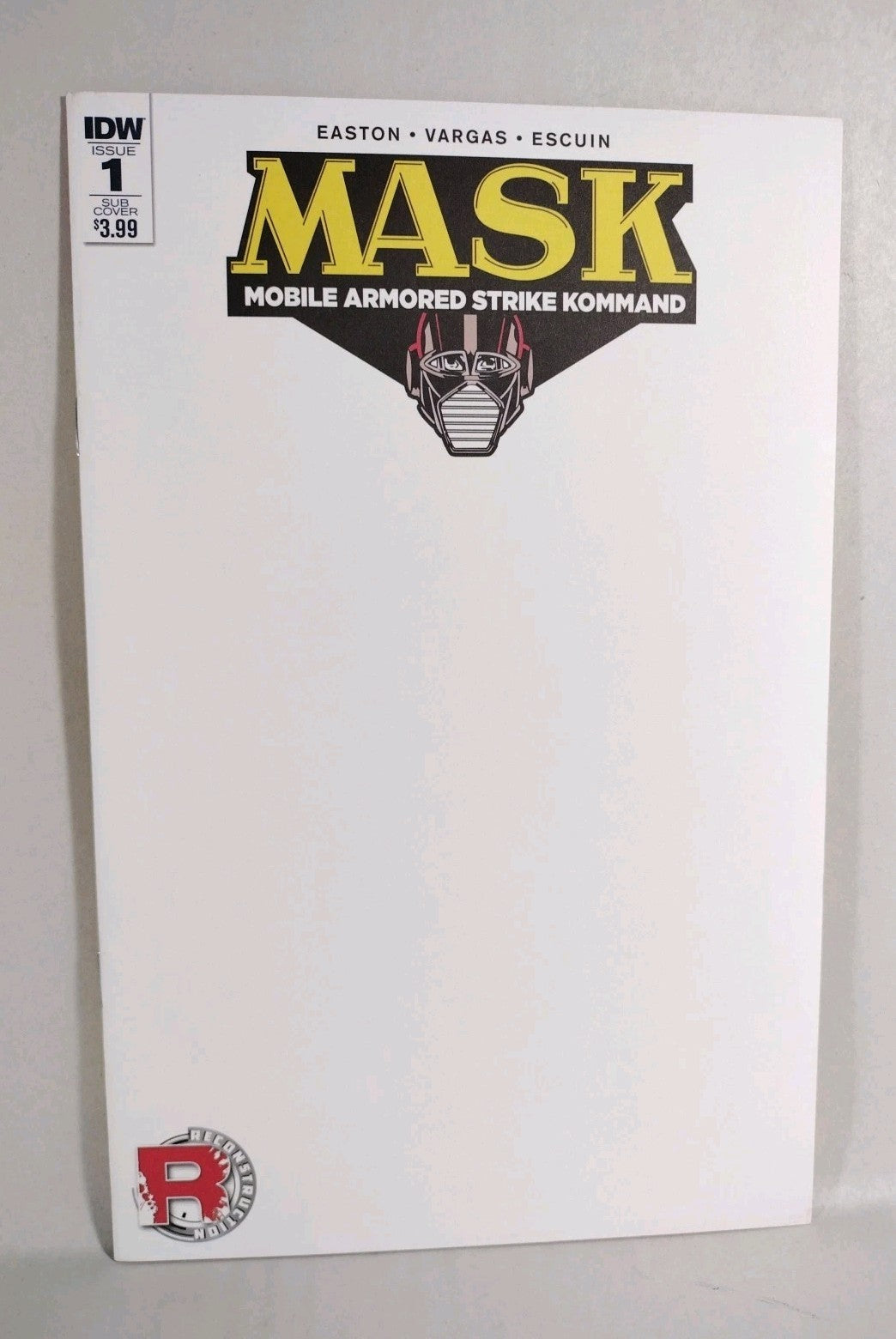 Mask 1 (2016) Mobil Armored Strike Kommand IDW Blank Sketch Var Cvr Comic New NM