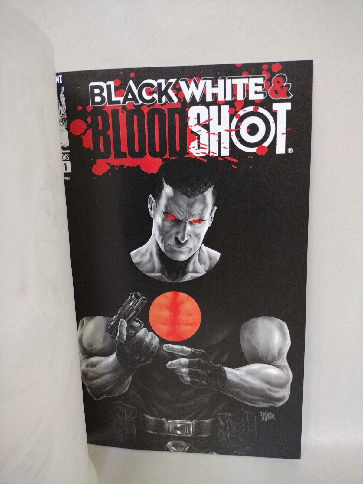 Black White & Bloodshot #1 Valiant Alien Comic Sketch Var W Original DCastr Art