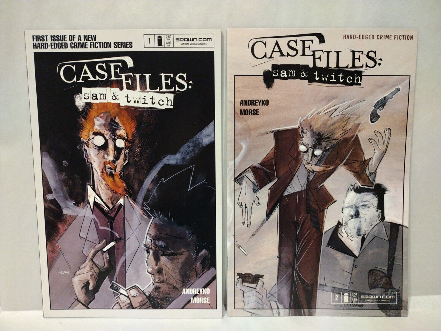 Case Files Sam & Twitch (2003) Image Comic Lot Set #1 & 2 Marc Andreyko Morse