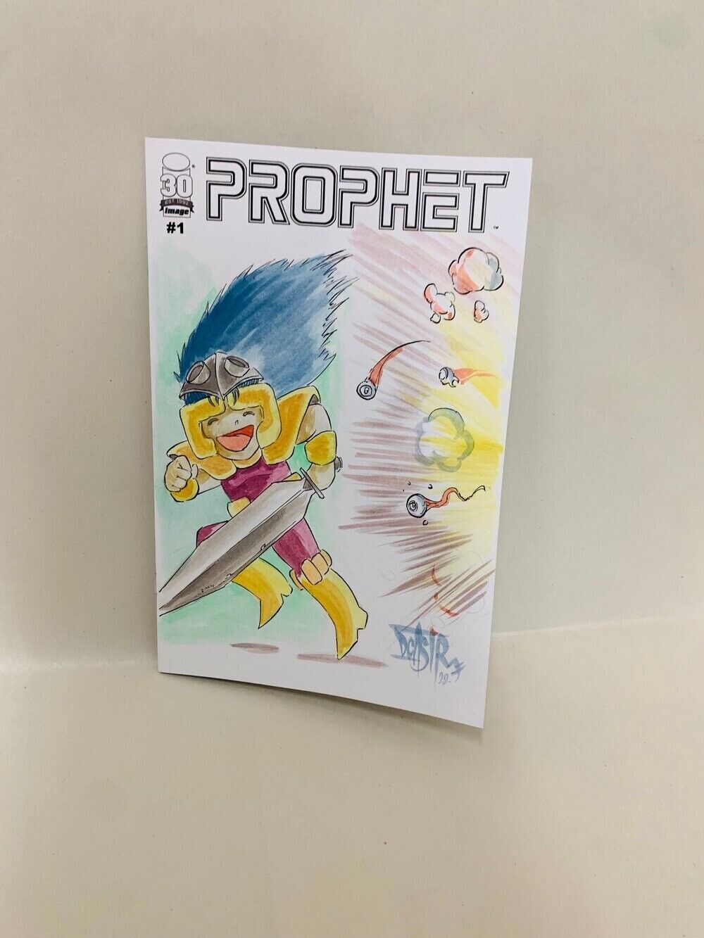 PROPHET #1 REMASTERED Blank Variant Comic With Prophet Original Art & Signed