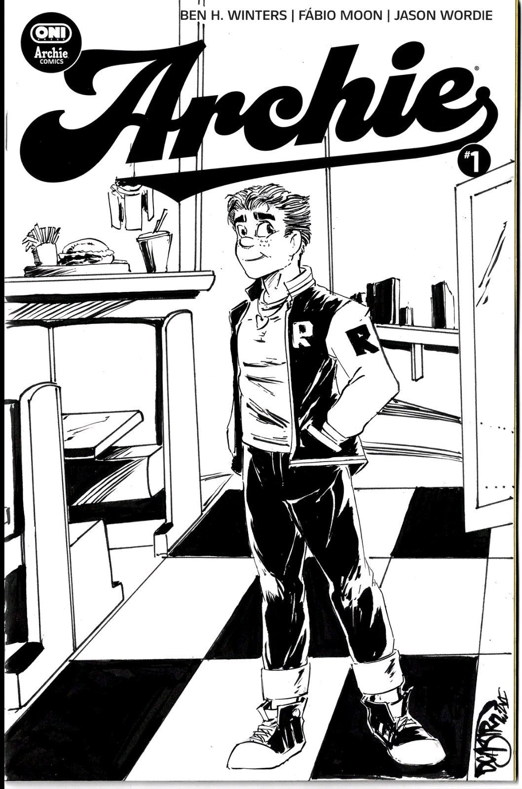 Archie #1 Oni Archie Comics Sketch Cover Variant W Original Dave Castr Art