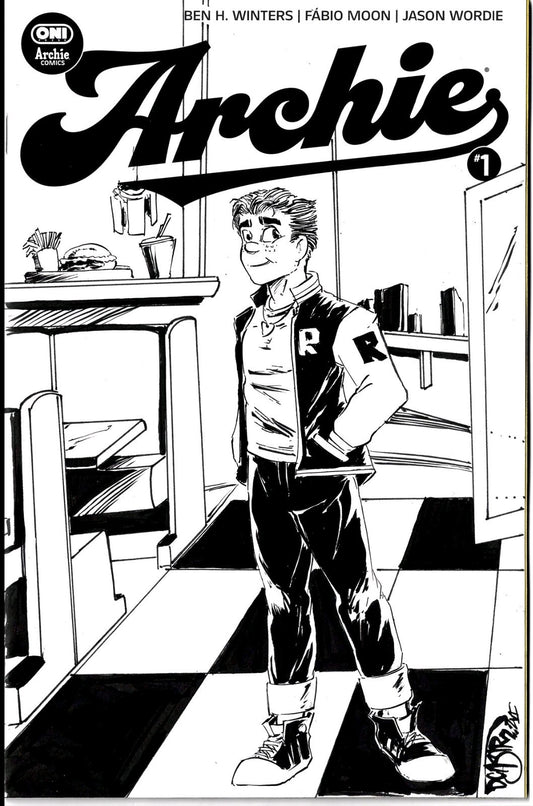 Archie #1 Oni Archie Comics Sketch Cover Variant W Original Dave Castr Art