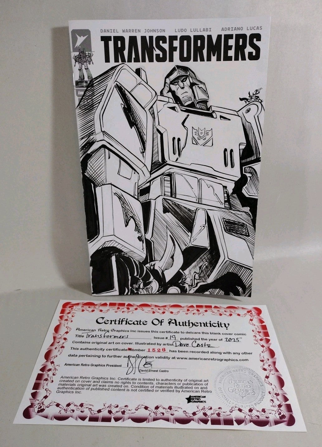 Transformers #19 (2025) Image Comic Sketch Variant Cover W Original Megatron Art