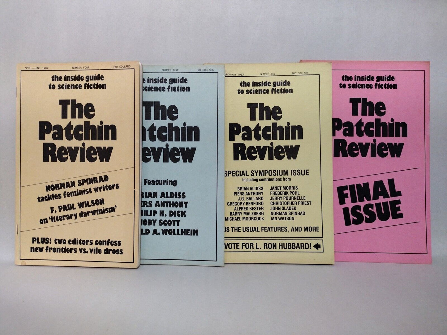 Patchin Review (1982) Charles Platt Sci-fi Zine Lot Set #4 5 6 7 Last Issue