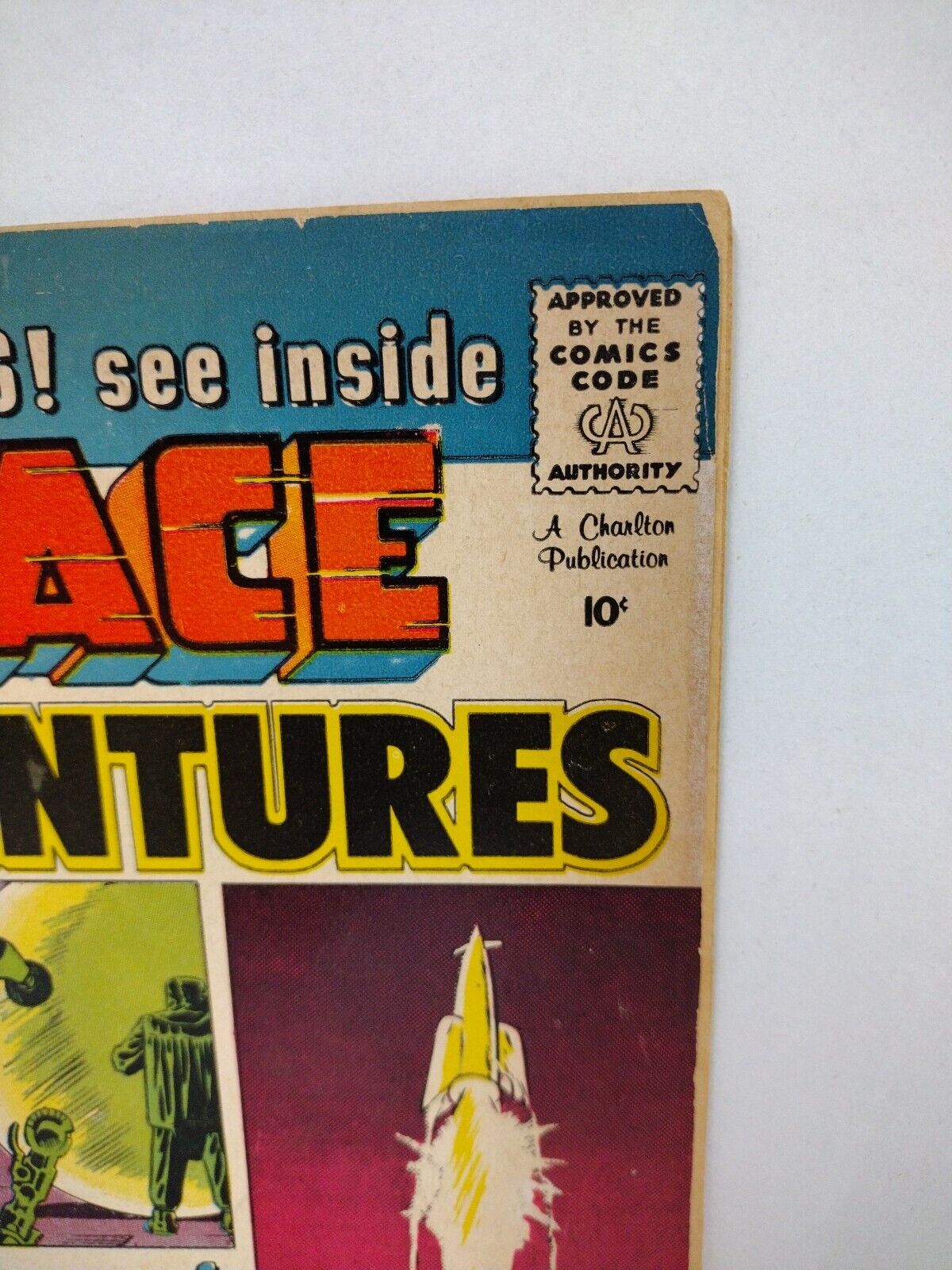 Space Adventures #32 (1960) Charlton Comic Steve Ditko Cover Low Grade 