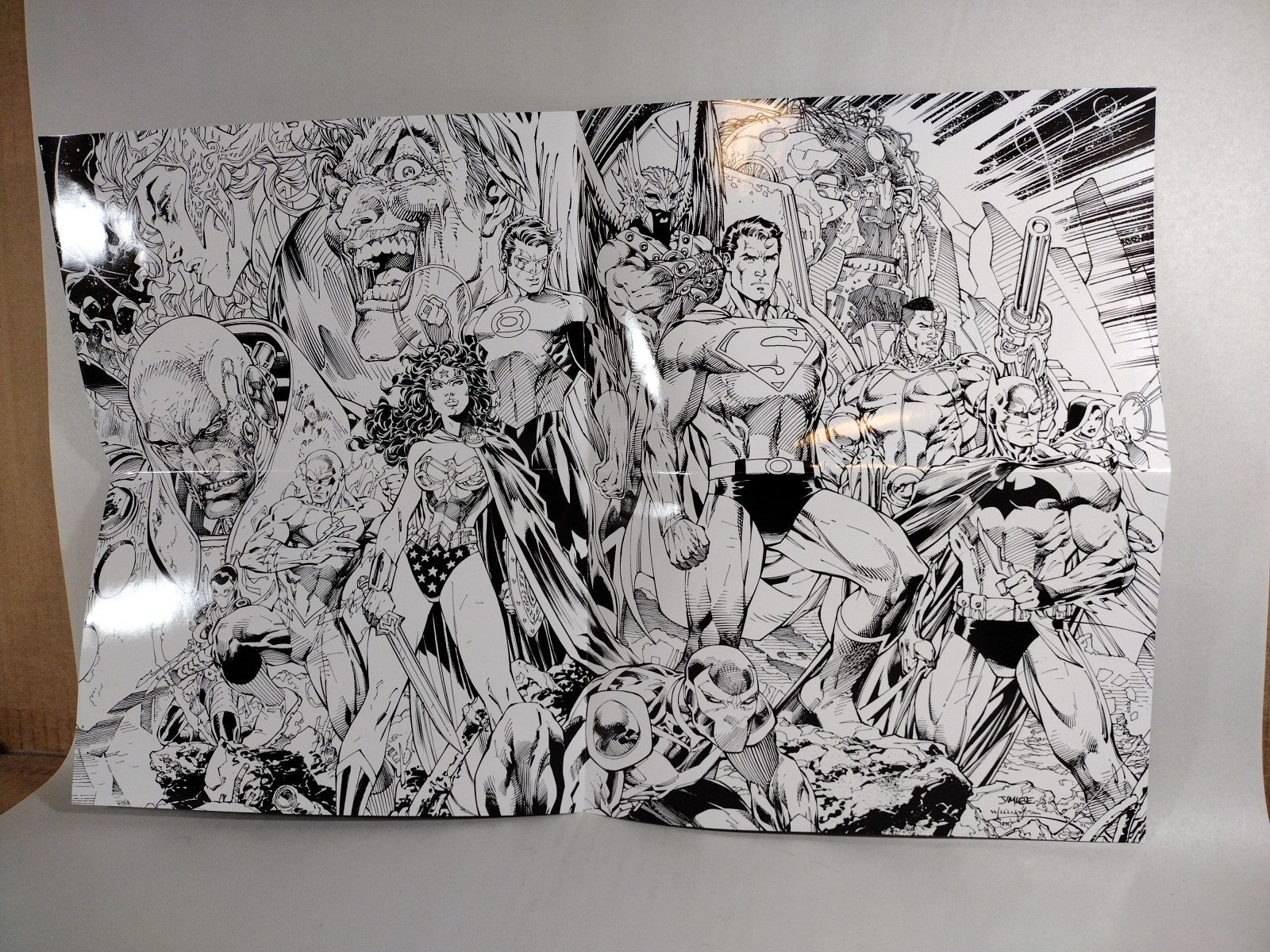 DC Universe (2009) Online Poster Double-Sided Promo Superman Batman 20.5 X 13.5"