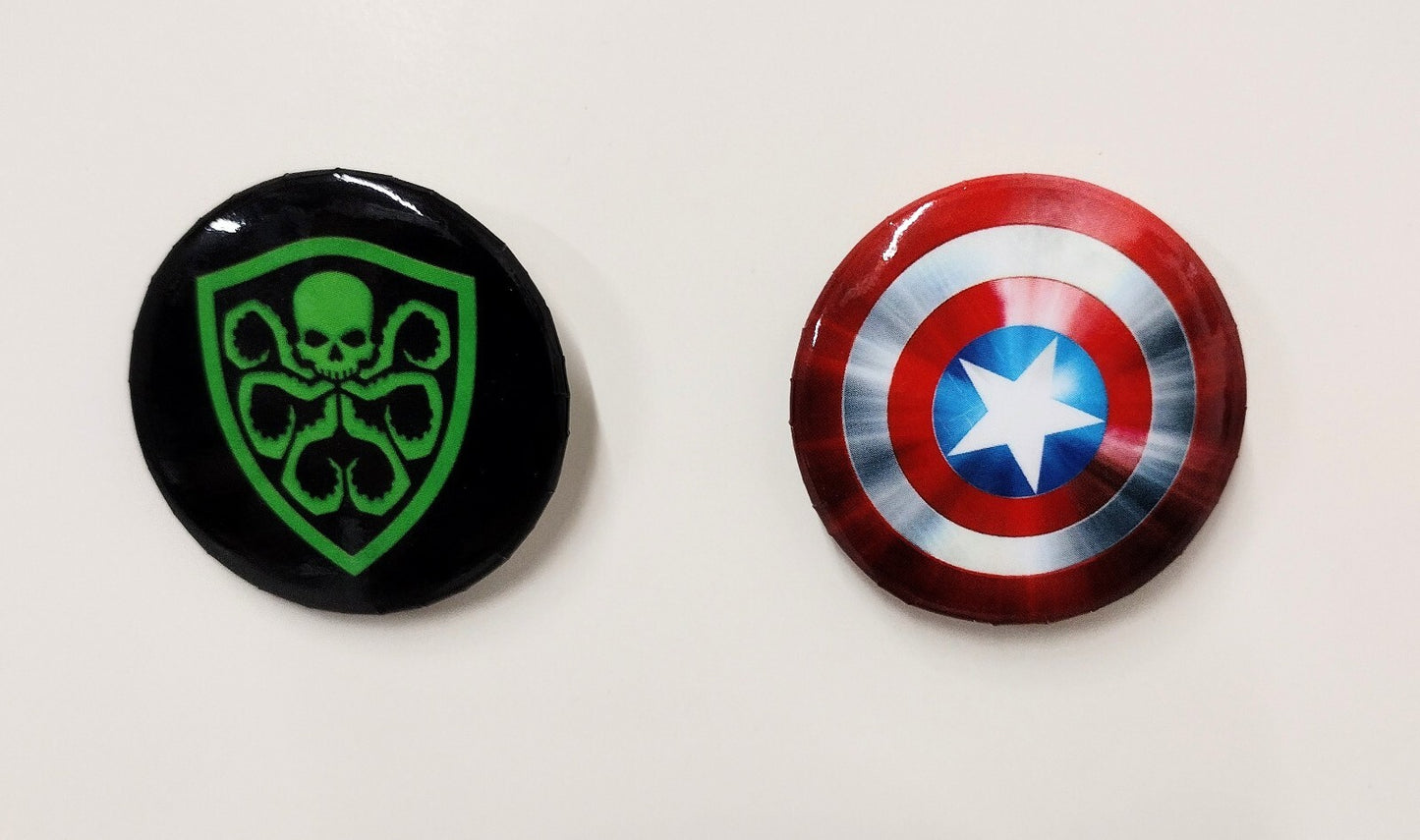Captain America (2016) Hail Hydra Secret Empire Promo 1.5 in Button Set New 