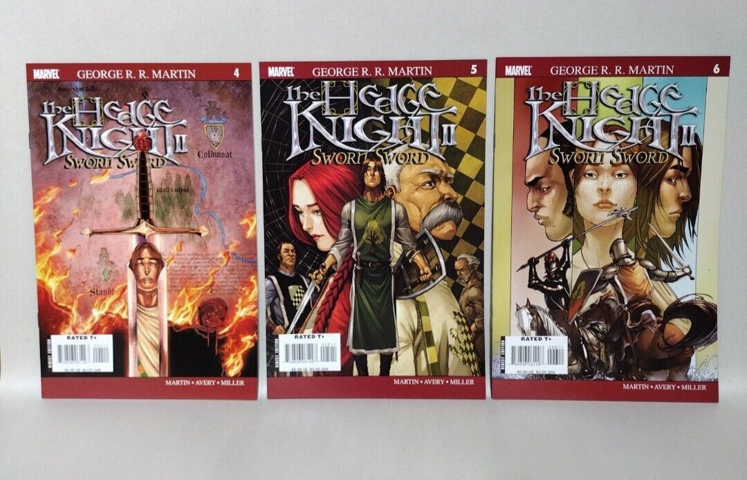 Hedge Knight George RR Martin (2003) Complete Comic Set #1-6 + Sworn Sword #1-6