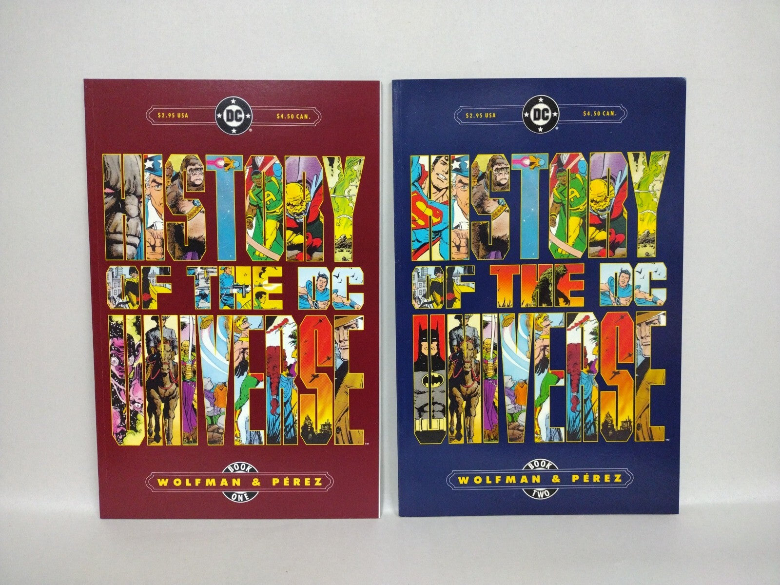 HISTORY OF THE DC UNIVERSE (1986) Complete DC Comic Mini-series #1 2 Georg Perez