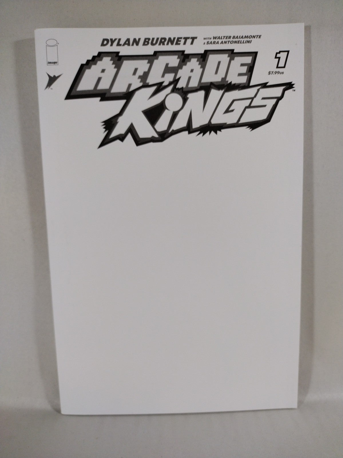 Arcade Kings #1 (2023) Image Comic Blank Sketch Variant Dylan Burnett New NM
