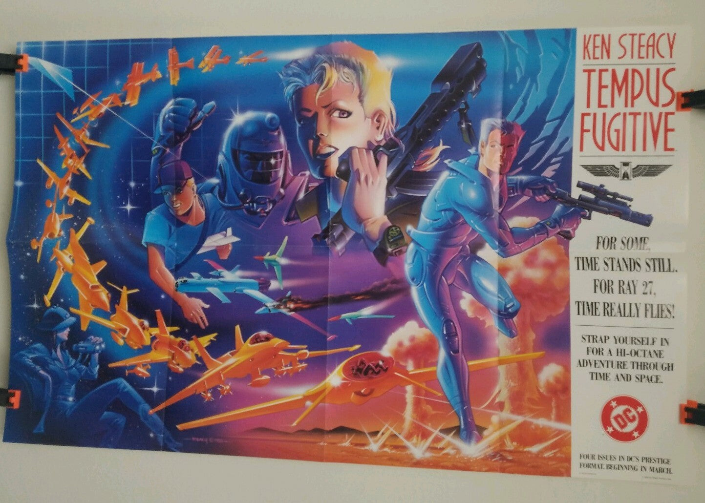 Tempest Fugitive (1990) Retailer Poster Ken Steacy Art DC Comics 22 X 35 Unused