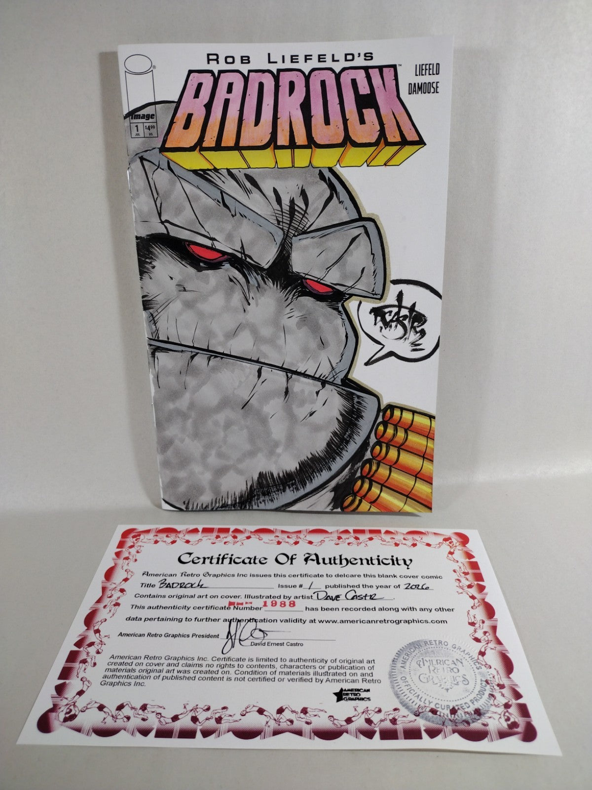 Badrock #1 (2026) Image Comic Sketch Variant W Original Dave Castr Art