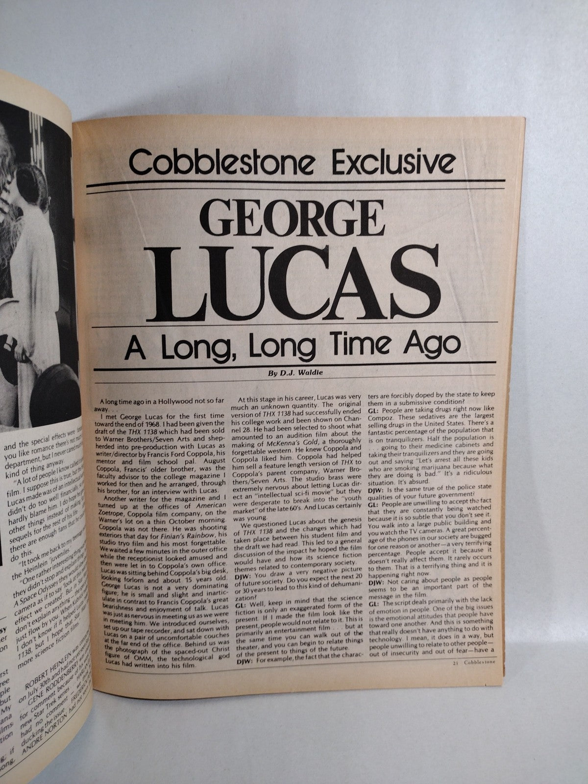 Cobblestone #28 (1977) Magazine Of All The Arts W Jack Katz George Lucas VG