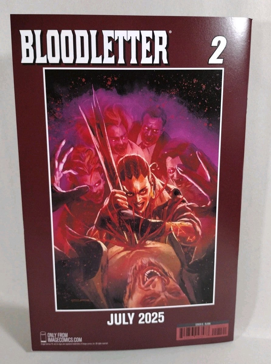 Bloodletter #1 (2025) Image Comic Sketch Cover Variant W Original Dave Castr Art