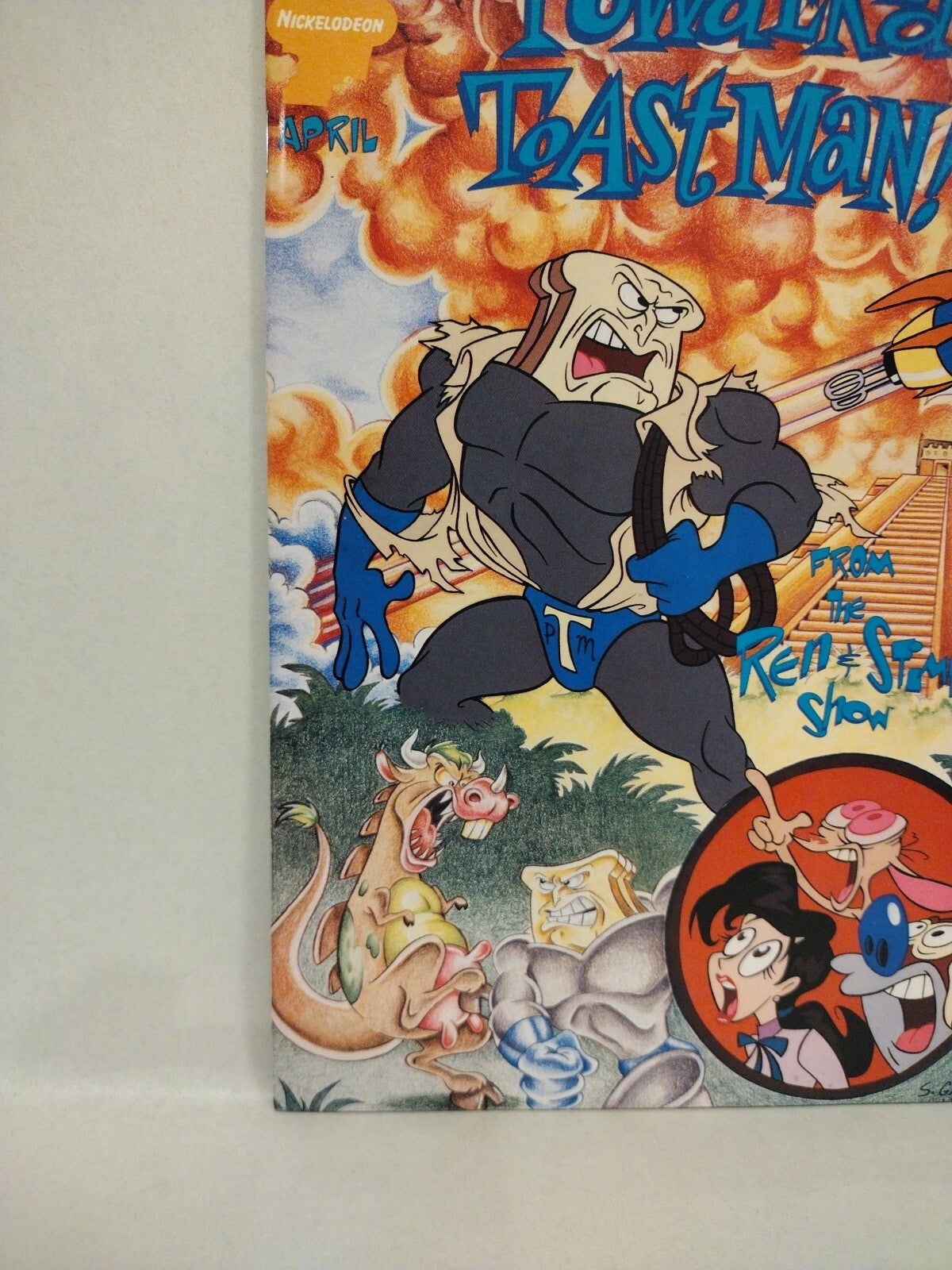 Ren & Stimpy Show Special Powdered Toastman Cereal Serial #1 (1995) Marvel Comic