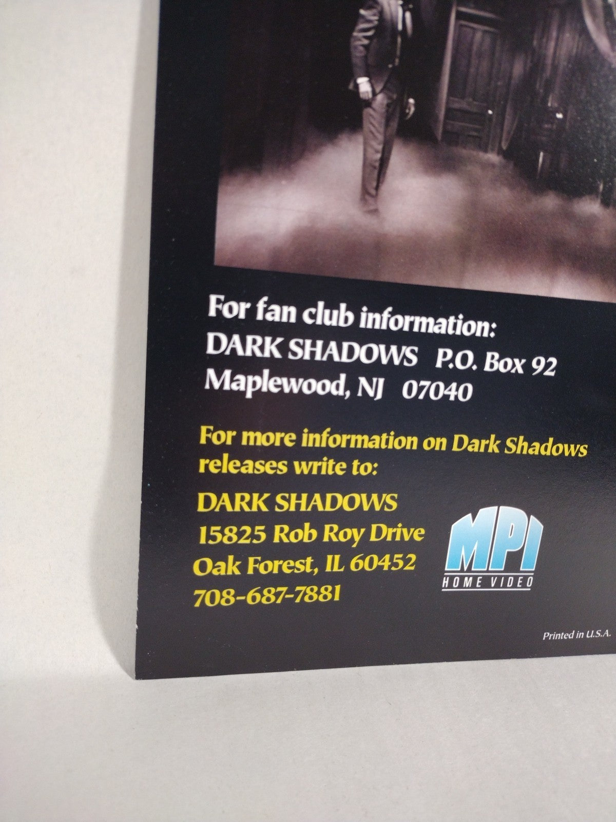 Dark Shadows Catalog (1990) MPI Merchandise Articles With Product descriptions