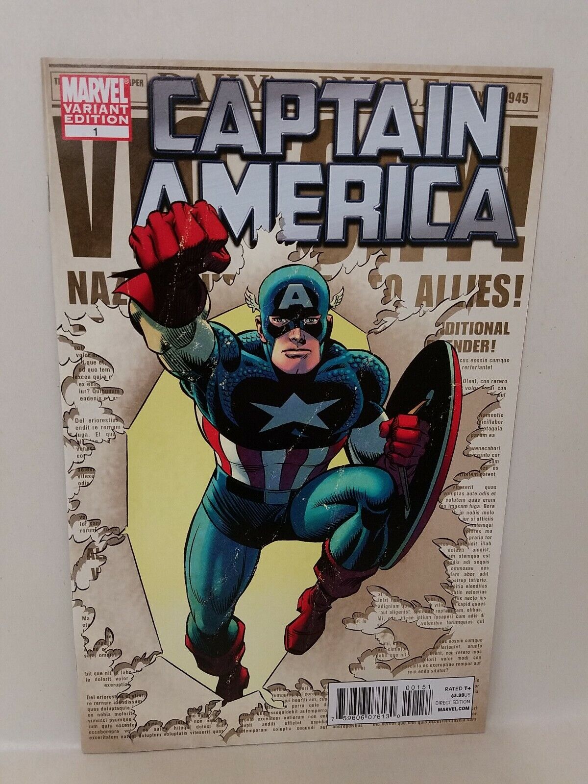 Captain America (2011) #1 John Romita Sr Variant Cover Marvel Comic NM