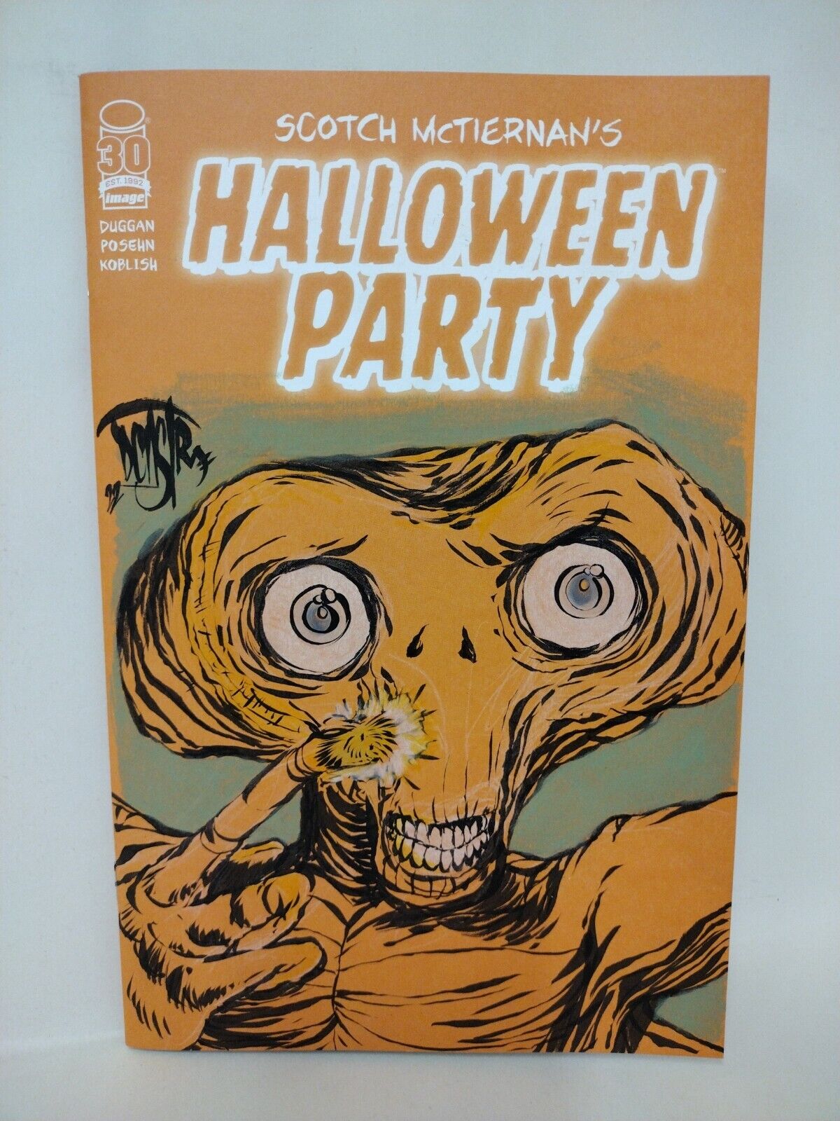 Scotch McTiernan Halloween Party 1 (2022) Image Blank Cover Comic W Original Art