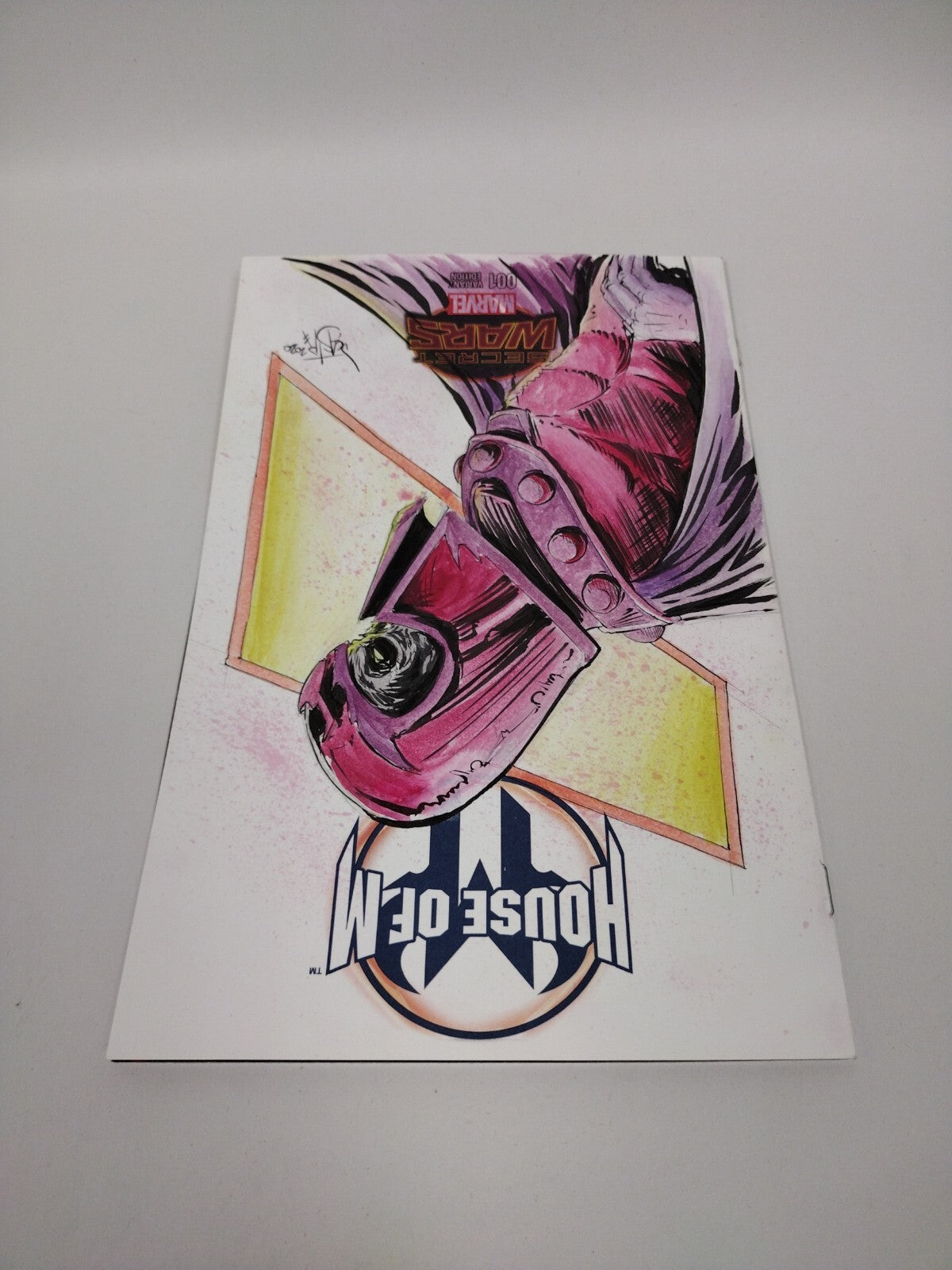 House of M 1 Marvel Secret Wars Sketch Cover Variant Comic W Original DCastr Art