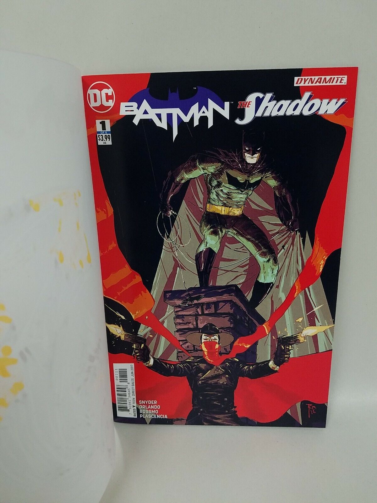 Batman The Shadow (2017) #1 Sketch Cover Variant Comic W Original Dave Castr Art