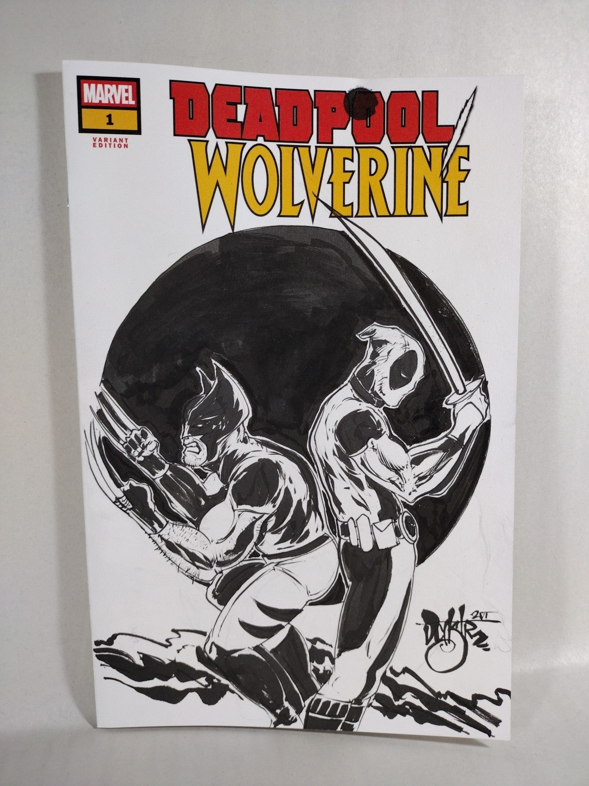 Deadpool Wolverine #1 (2025) Marvel Sketch Variant With Original Dave Castr Art
