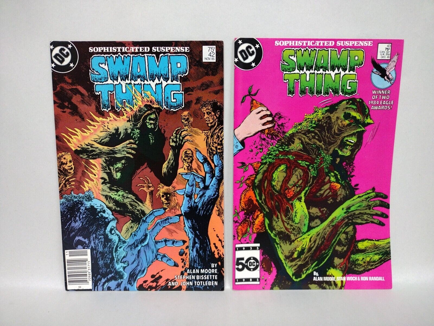 Swamp Thing 1985 DC Comic Lot 42 43 44 45 46 47 48 Alan Moore Bissette Totleben