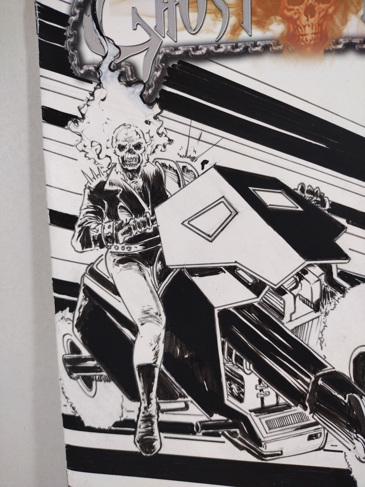 Ghost Rider #1 (2011) Marvel Sketch Cover Comic W Original DCastr Art