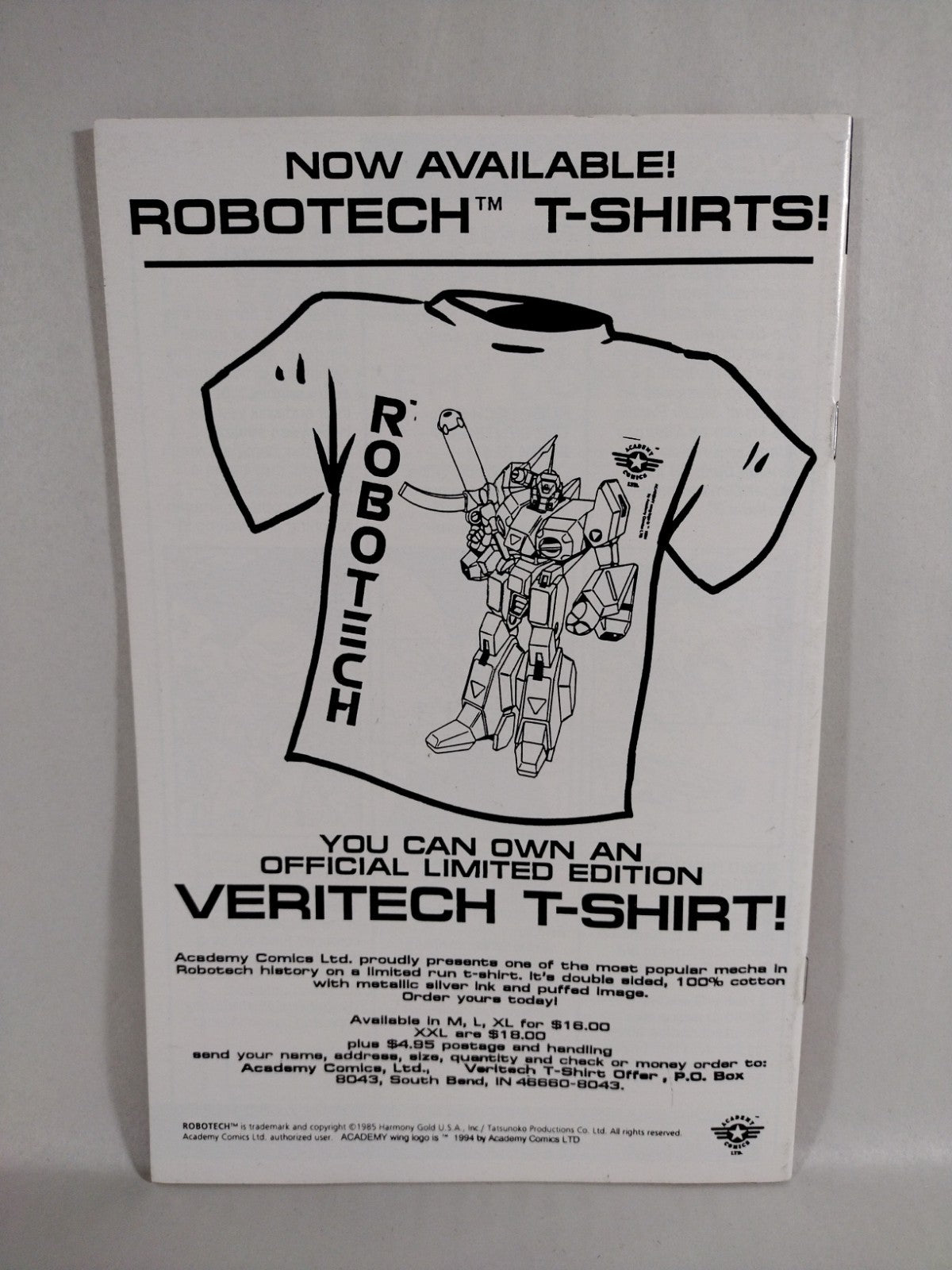 Robotech Star Runners Carpenter's Journey #1 (1996) Academy Comics VF