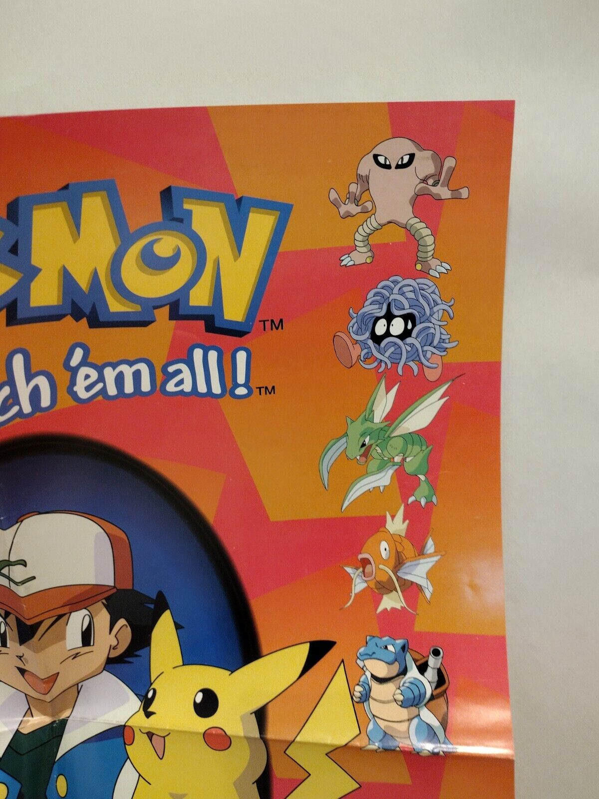 gotta catch em all pokemon cards POKEMON Gotta catch 'em all! Ash Pikachu 16 X 20" (1999) Scorpio Poste – American Retro Graphics