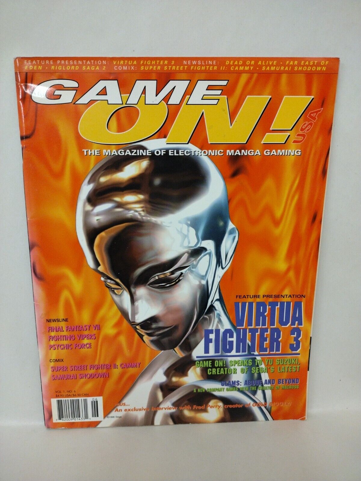 GAME ON #6 (1996) VIZ Media Video Magazine Samurai Showdown Street Fighter Comic