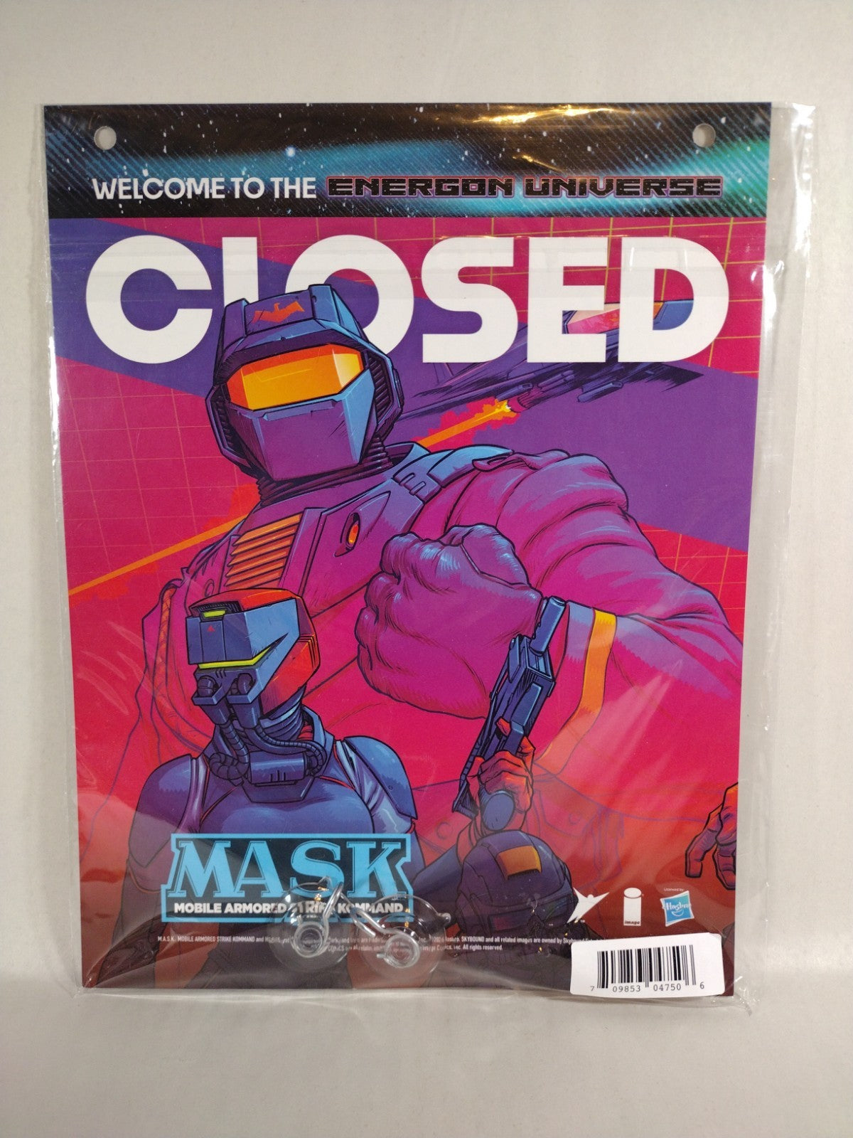 MASK Skybound Energon Universe OPEN / CLOSED Retailer Promo Sign NEW UNUSED