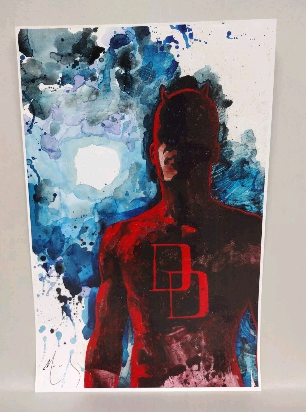 Daredevil 17 X 11" Poster Print Signed #'d By David Mack 