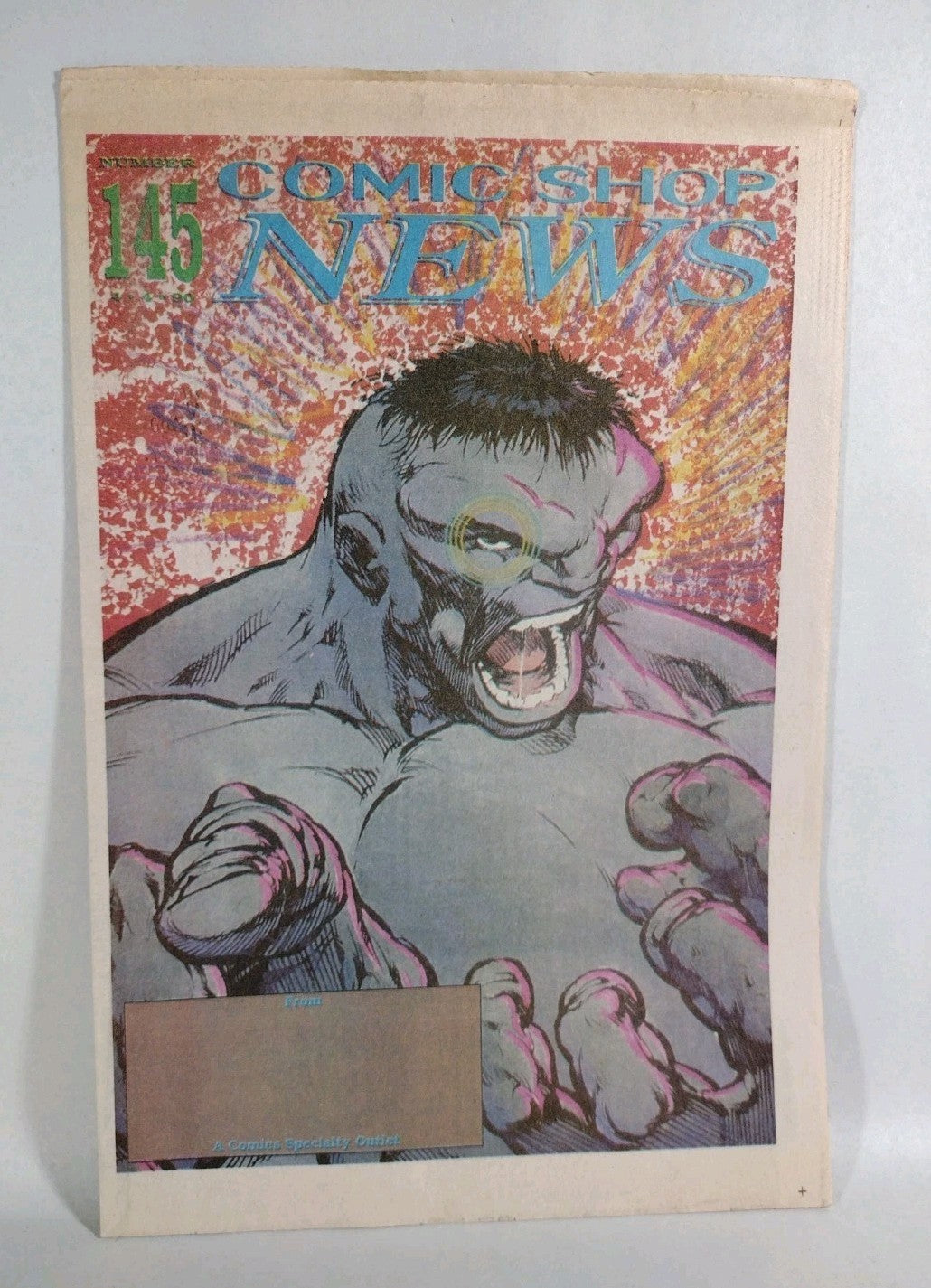 Comic Shop News #145 (1990) Jan 4th Newsletter Dale Keown Hulk Cover Art Batman