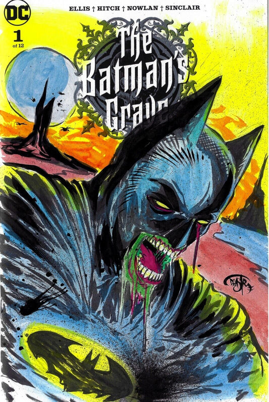 Batman's Grave #1 (2019) Blank Cover DC Comic W Original Dave Castr Zombie Art