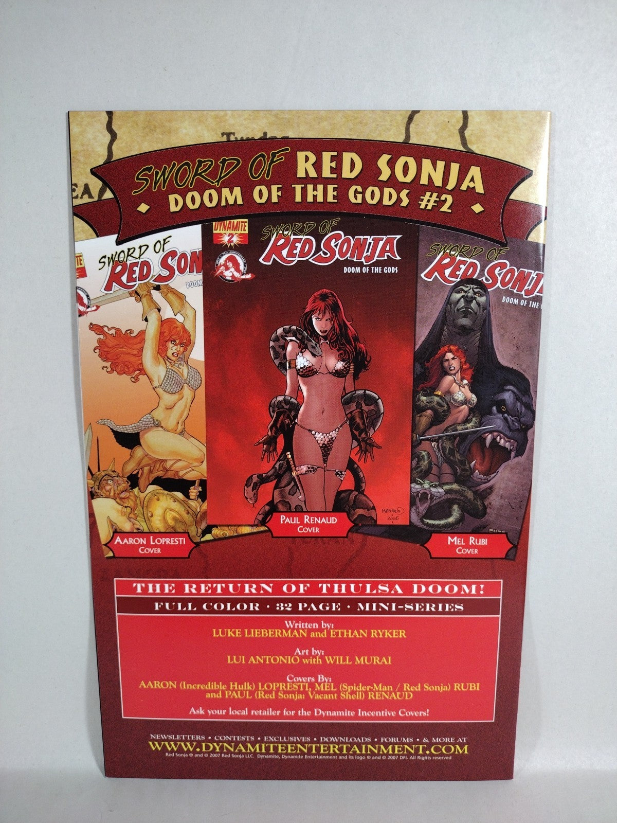 Red Sonja Doom Of The Gods (2008) Complete Dynamite Comic Lot + One More Day +