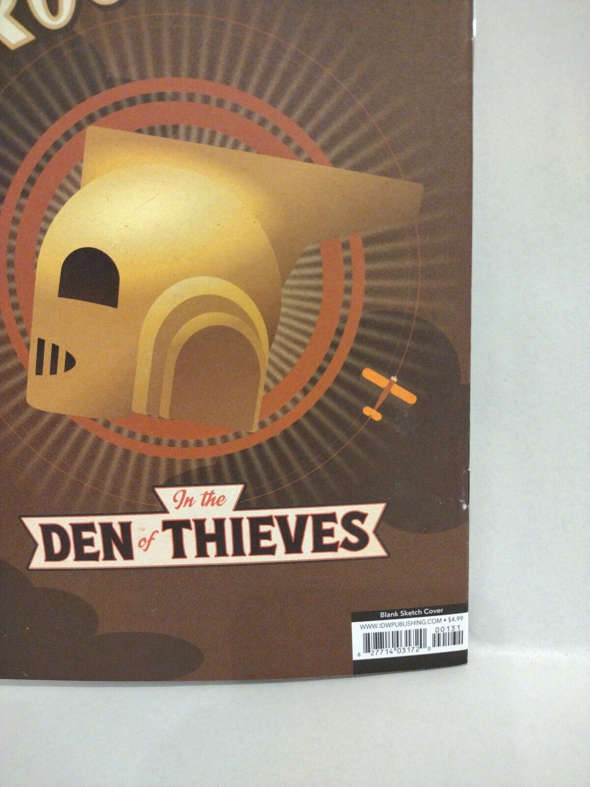 Rocketeer Den of Thieves #1 (2023) IDW Sketch Variant Cover Comic W Original Art