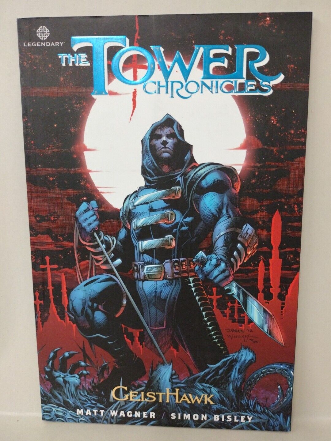 The Tower Chronicles GeistHawk Vol 1 (2012) TPB + Signed Mini Print Simon Bisley