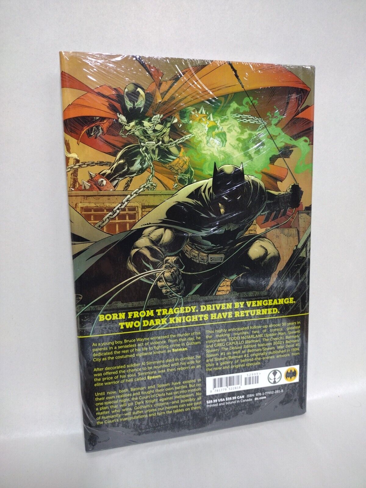 Batman Spawn Deluxe Ed (2023) DC Image Comics HC New Sealed McFarlane Capullo 